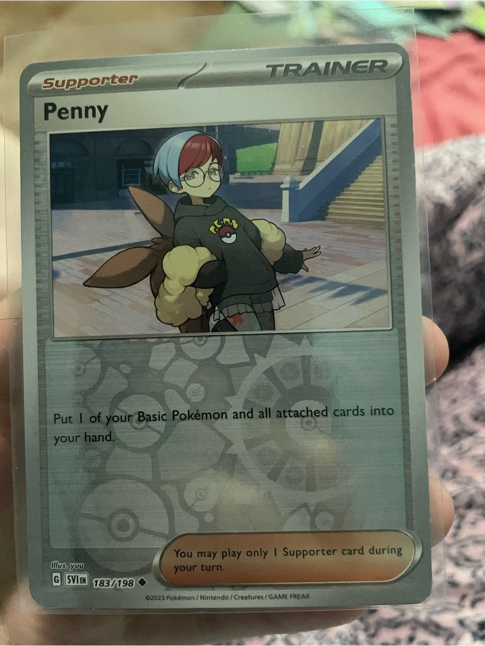 Penny trainer card ( reverse holo)